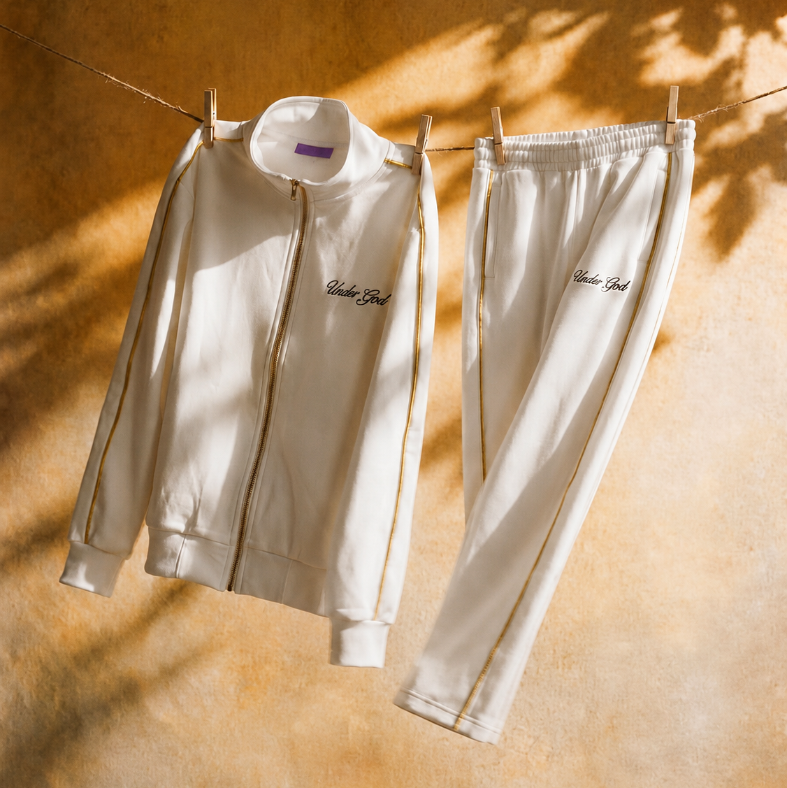 Royalty Tracksuit Set - White